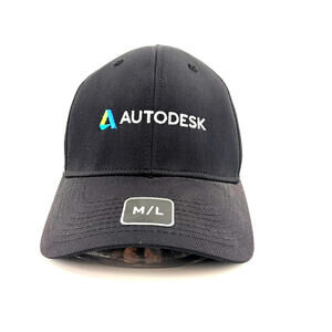 Headmost Autodesk Fitted M/L Black Cap